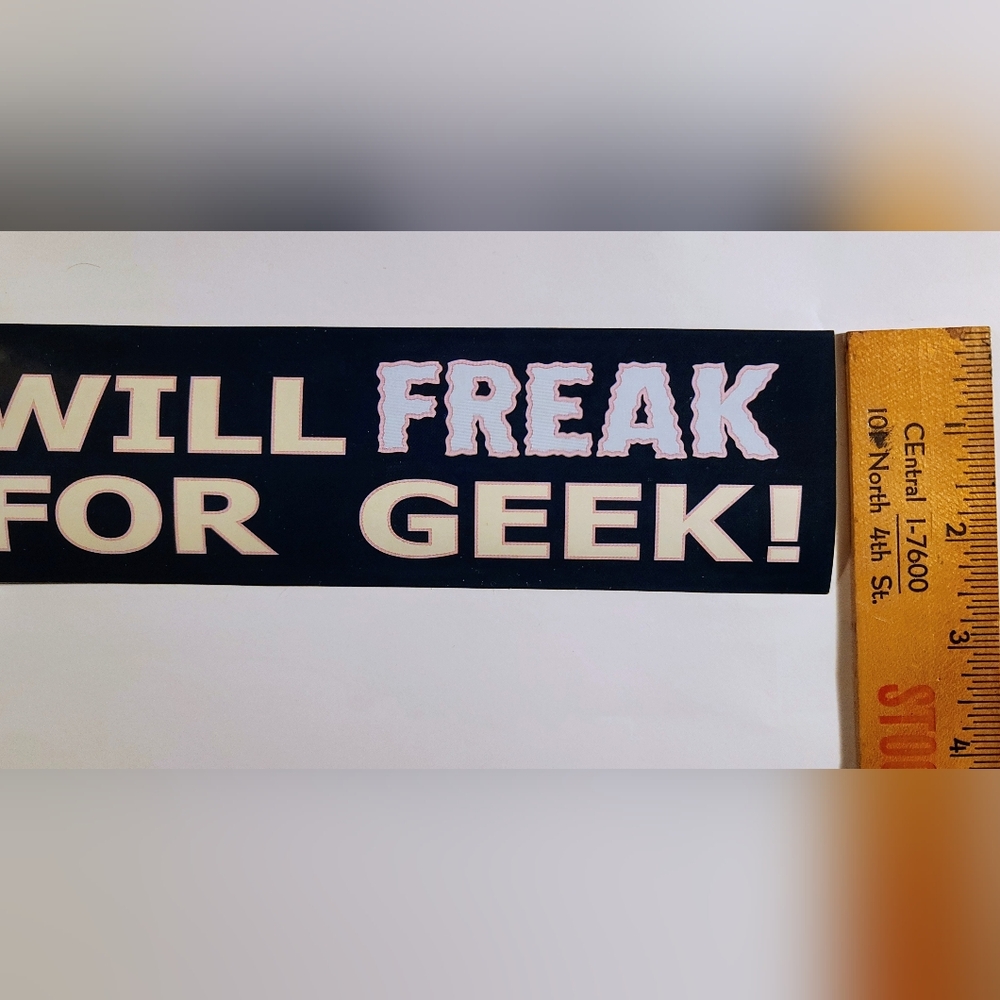 👽Will Freak For Geek Sticker - Picture 4 of 6